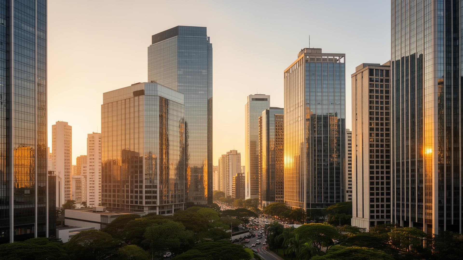 Executivos analisando operações financeiras internacionais